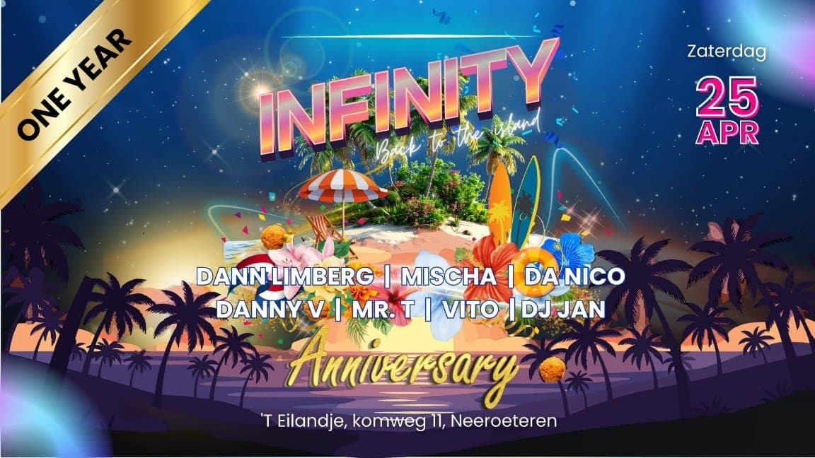 Infinity Concepts feest — 25 april 2025